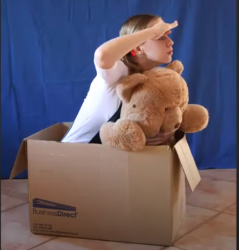 Girl in box